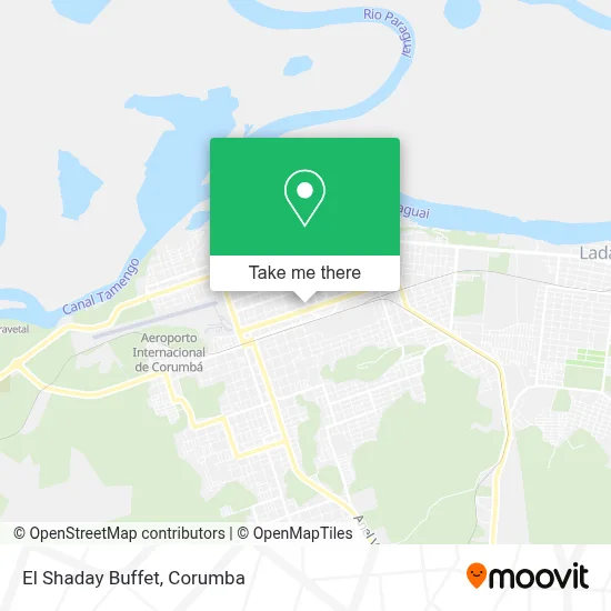 El Shaday  Buffet map