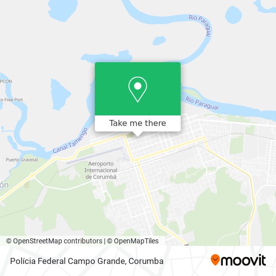 Polícia Federal Campo Grande map