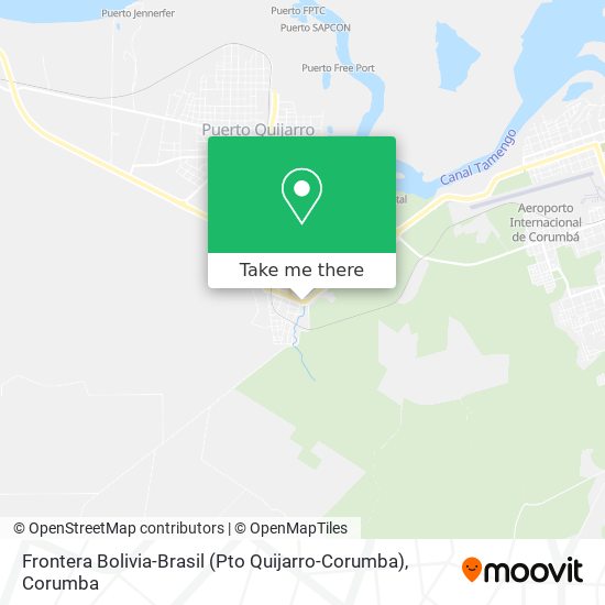 Mapa Frontera Bolivia-Brasil (Pto Quijarro-Corumba)