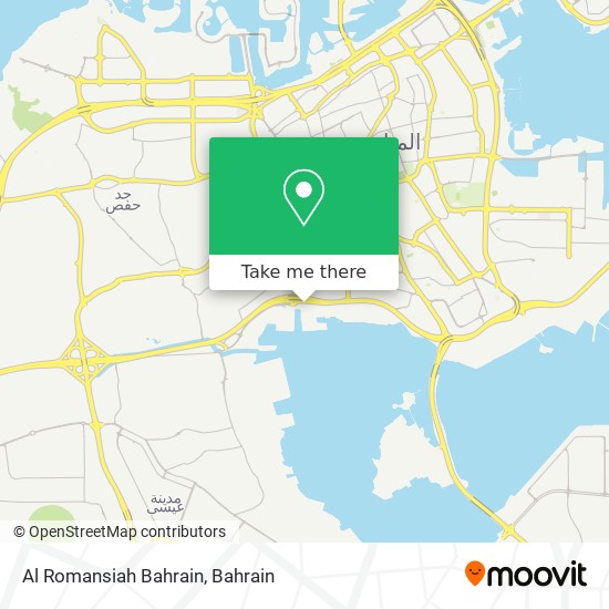 Al Romansiah Bahrain map