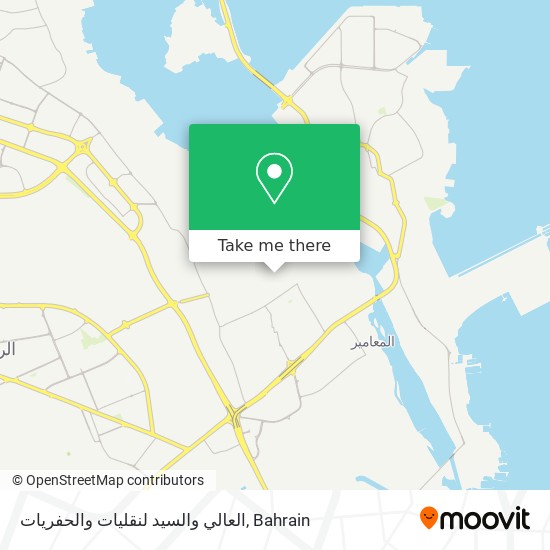 العالي والسيد لنقليات والحفريات map