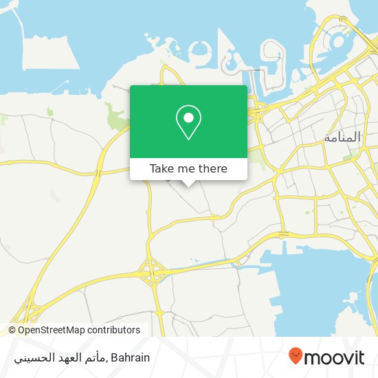 مأتم العهد الحسيني map