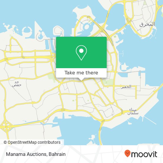 Manama Auctions map