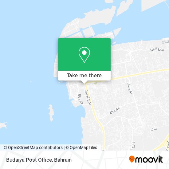 Budaiya Post Office map