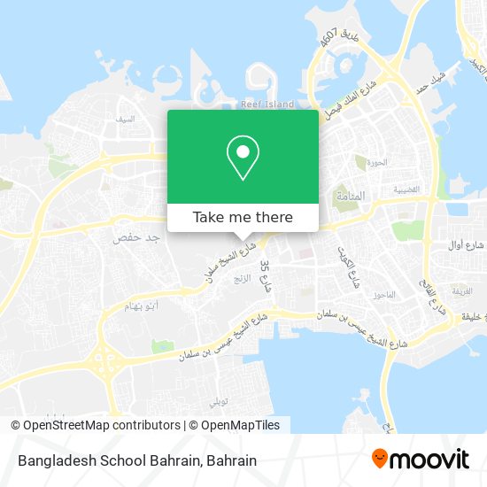 Bangladesh School Bahrain map