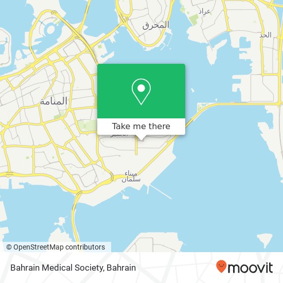 Bahrain Medical Society map