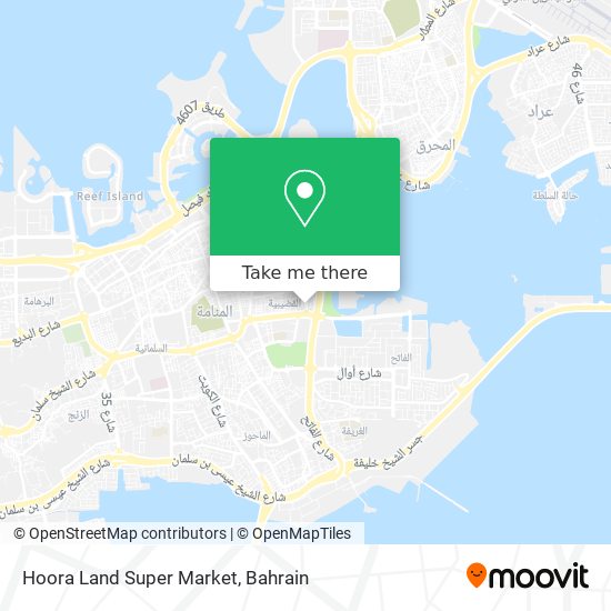 Hoora Land Super Market map