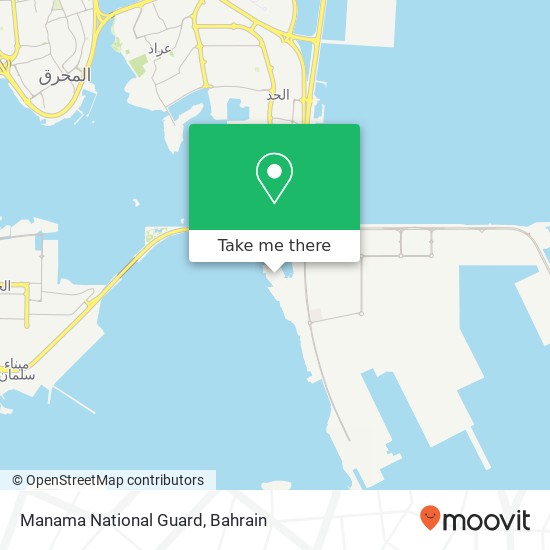 Manama National Guard map