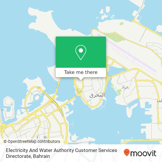 Electricity And Water Authority Customer Services Directorate map