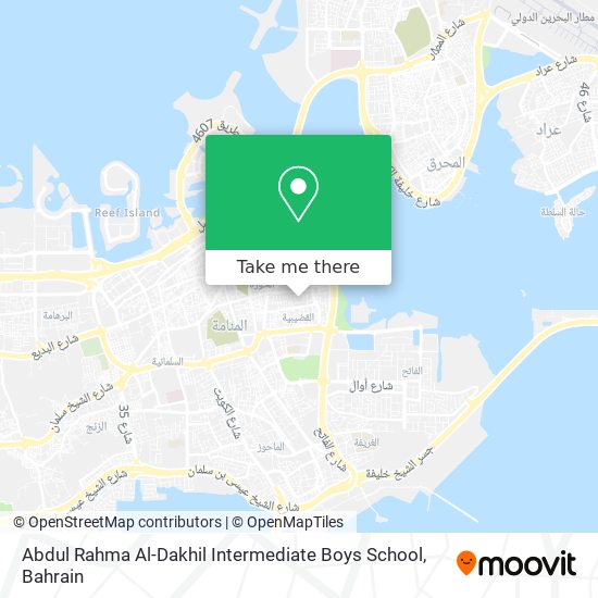 Abdul Rahma Al-Dakhil Intermediate Boys School map