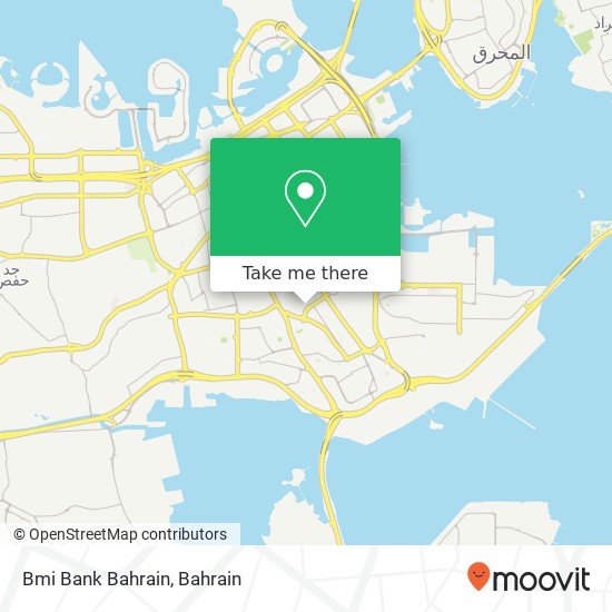 Bmi Bank Bahrain map