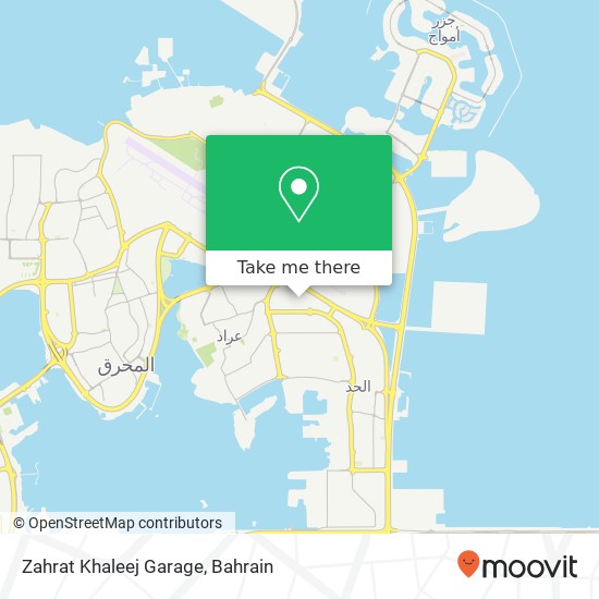 Zahrat Khaleej Garage map