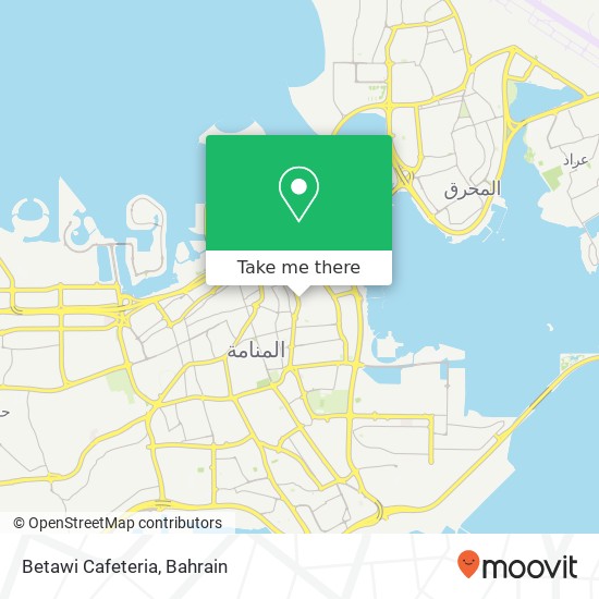 Betawi Cafeteria map