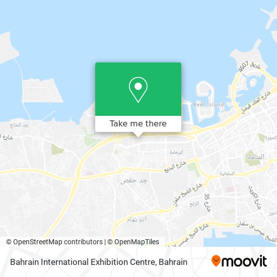 Bahrain International Exhibition Centre map