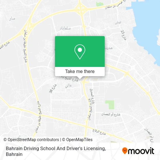 Bahrain Driving School And Driver's Licensing map