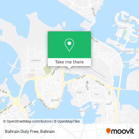 Bahrain Duty Free map