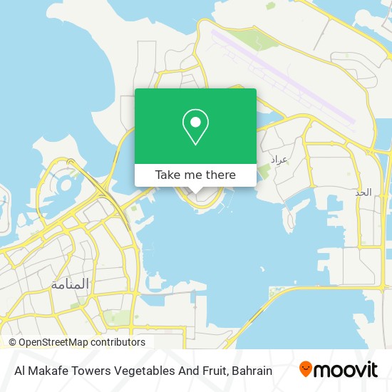 Al Makafe Towers Vegetables And Fruit map