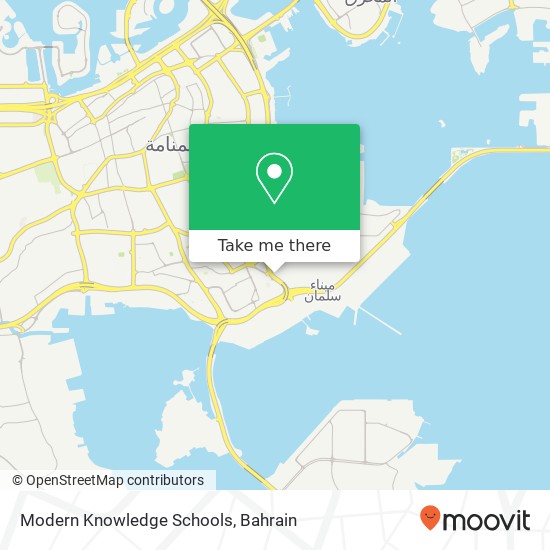 Modern Knowledge Schools map