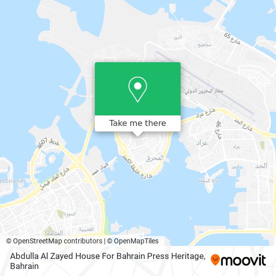 Abdulla Al Zayed House For Bahrain Press Heritage map