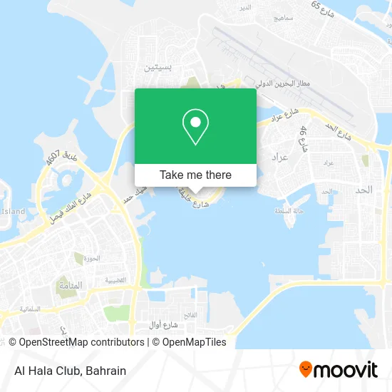 Al Hala Club map