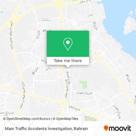 Main Traffic Accidents Investigation map