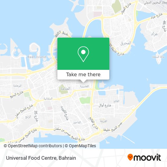 Universal Food Centre map