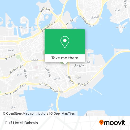 Gulf Hotel map