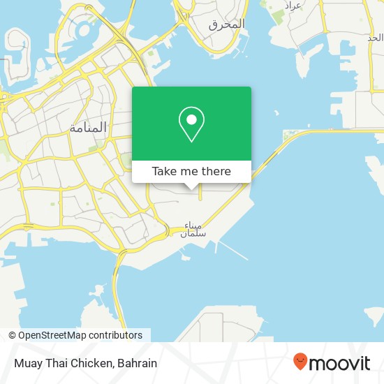 Muay Thai Chicken map