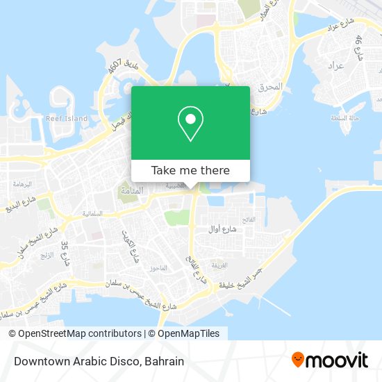 Downtown Arabic Disco map