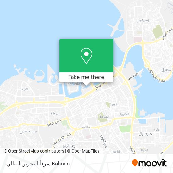 مرفأ البحرين المالي map