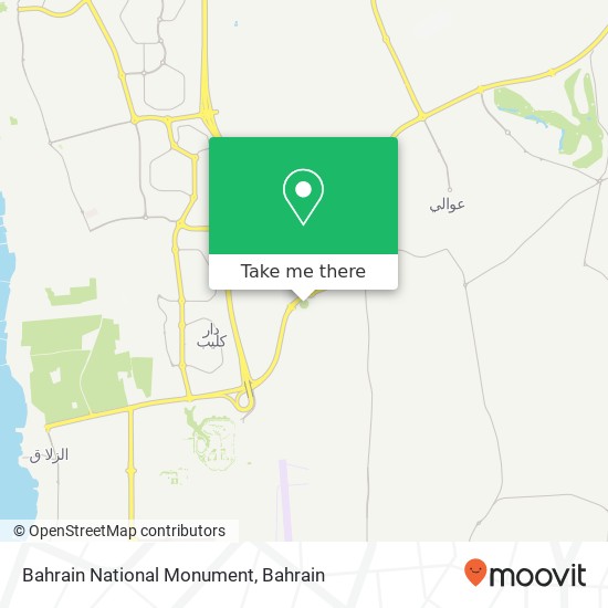 Bahrain National Monument map