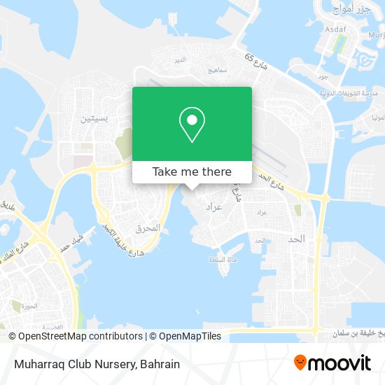 Muharraq Club Nursery map
