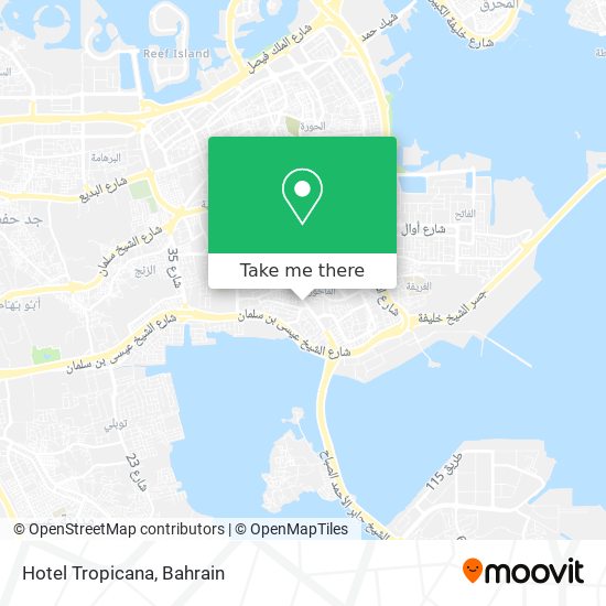 Hotel Tropicana map