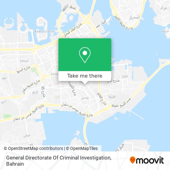 General Directorate Of Criminal Investigation map