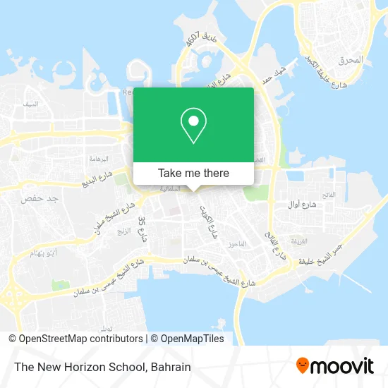 The New Horizon School map