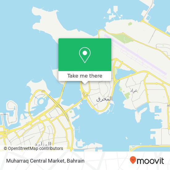 Muharraq Central Market map