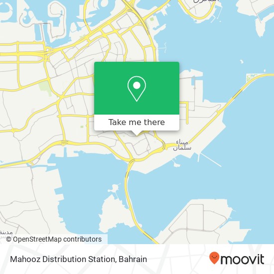 Mahooz Distribution Station map