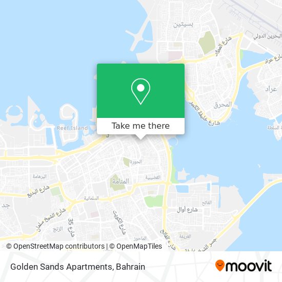 Golden Sands Apartments map