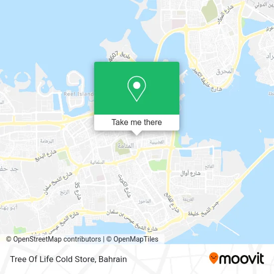 Tree Of Life Cold Store map