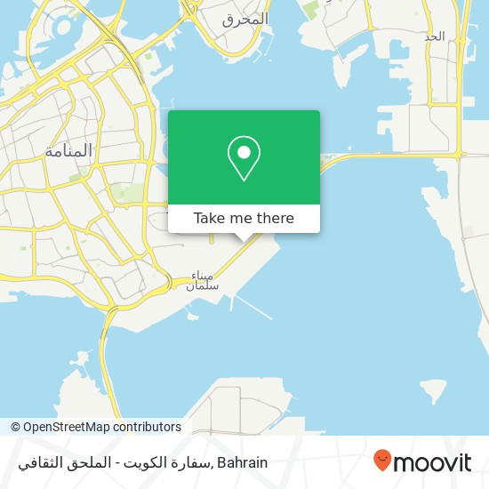 سفارة الكويت - الملحق الثقافي map