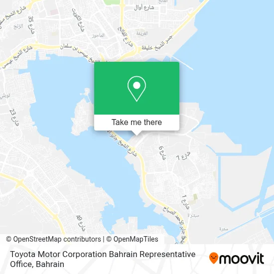Toyota Motor Corporation Bahrain Representative Office map