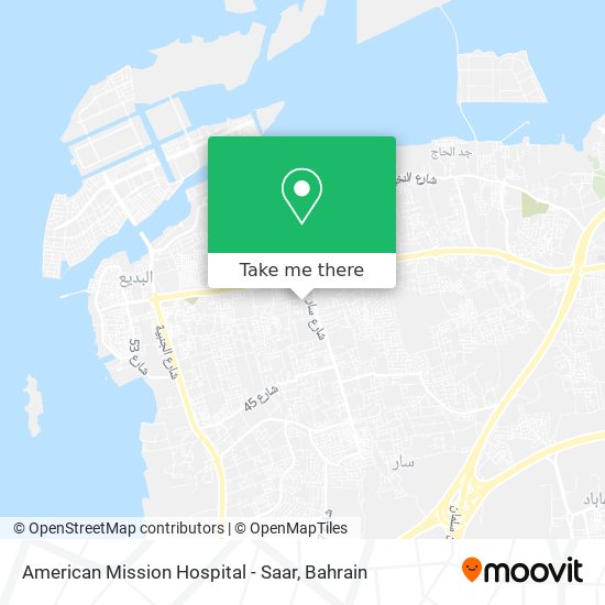 American Mission Hospital - Saar map