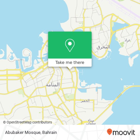 Abubaker Mosque map