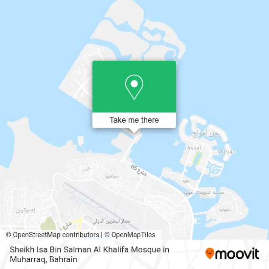 Sheikh Isa Bin Salman Al Khalifa Mosque in Muharraq map