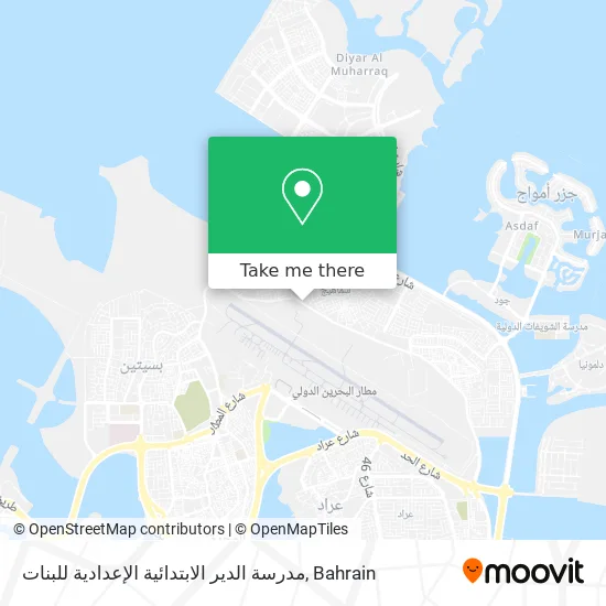 مدرسة الدير الابتدائية الإعدادية للبنات map