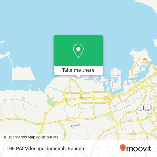 THE PALM lounge Jumeirah map