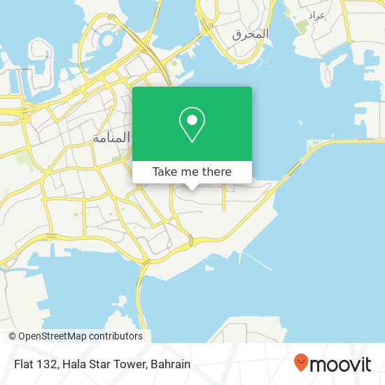 Flat 132, Hala Star Tower map