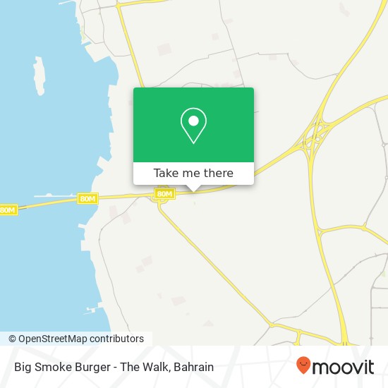 Big Smoke Burger - The Walk map