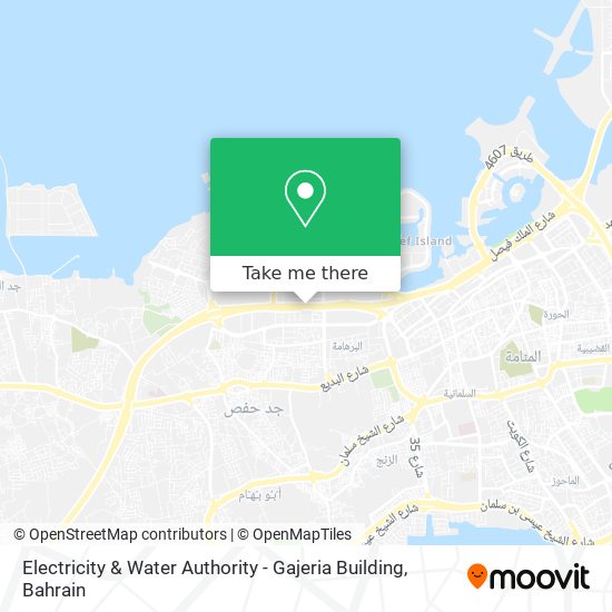 Electricity & Water Authority - Gajeria Building map