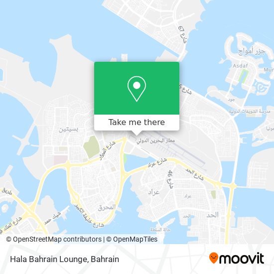 Hala Bahrain Lounge map